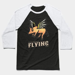 Vintage Pig Tattoo Pig Fly Baseball T-Shirt